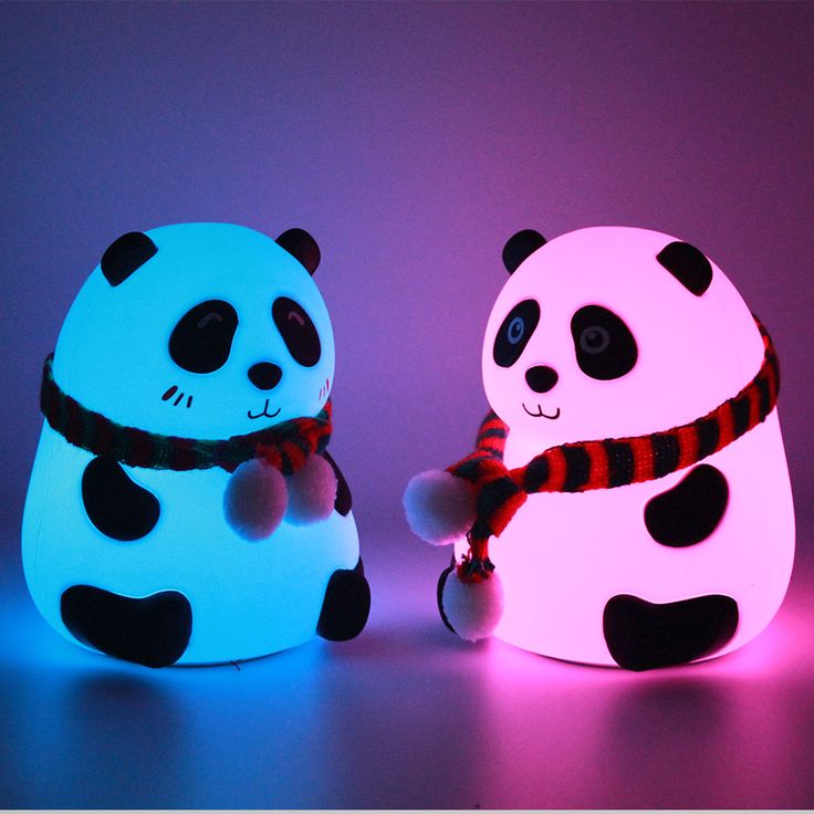 Panda Silicone Colour Changing Night Lamp