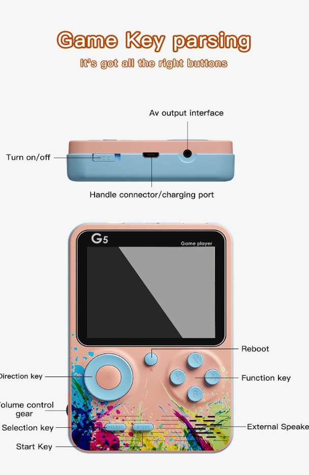 G5 Handheld Game Console