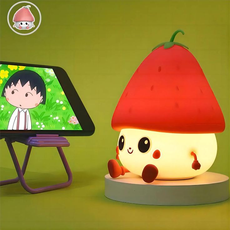 Silicone Strawberry Lamp