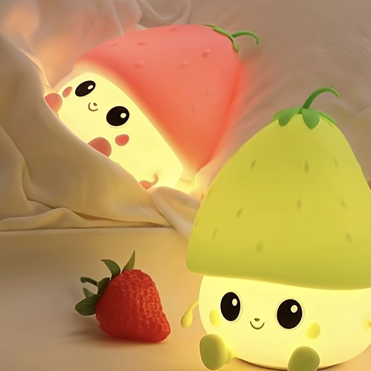 Silicone Strawberry Lamp